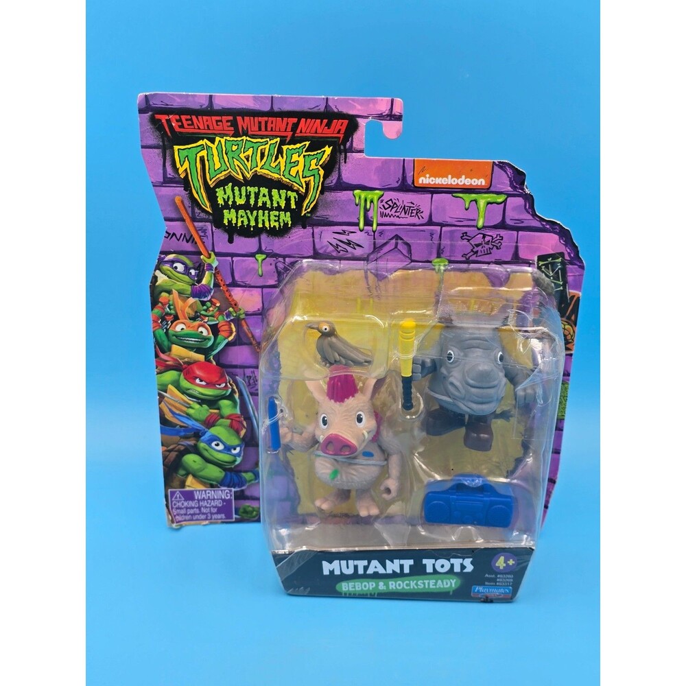 Teenage Mutant Ninja Turtles Mutant Mayhem Mutant Tots Bebop & Rocksteady NEW
